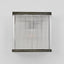 Verre Rectangular Wall Light Silver