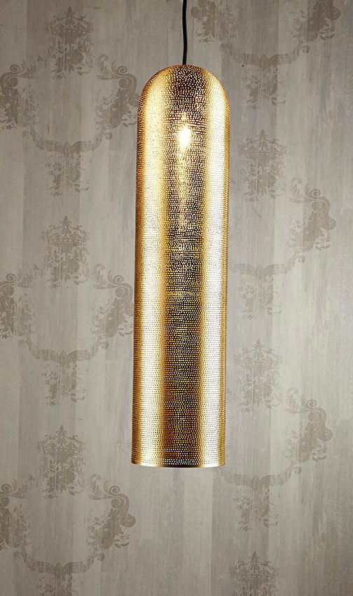 Moroccan Pipe Ceiling Lamp Brass - House of Isabella AU