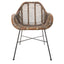 Rattan Chair Iron Grey 58x68x83 - House of Isabella AU