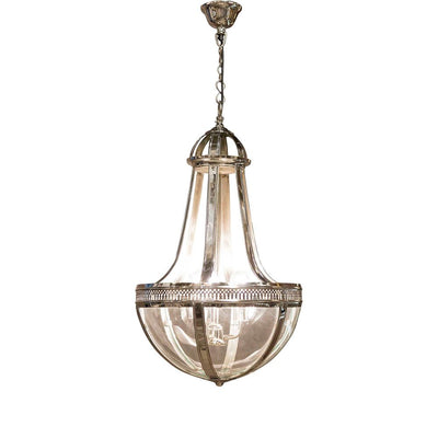 Doma Hanging Lamp Medium in Nickel.