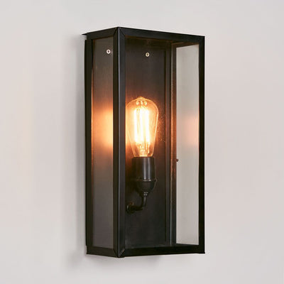 Goodman Lantern Wall Lamp in Black - House of Isabella AU