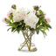 Artificial Peony in Water in Glass Vase White - House of Isabella AU