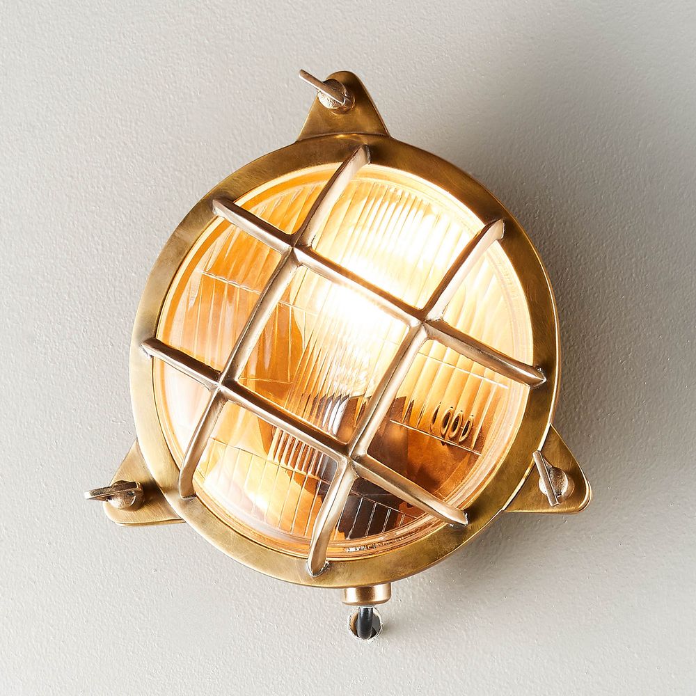 Palmerston Wall Lamp Outdoor in Brass - House of Isabella AU