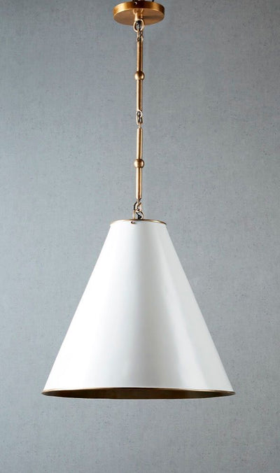 Monte Carlo hanging lamp White/Brass - House of Isabella AU