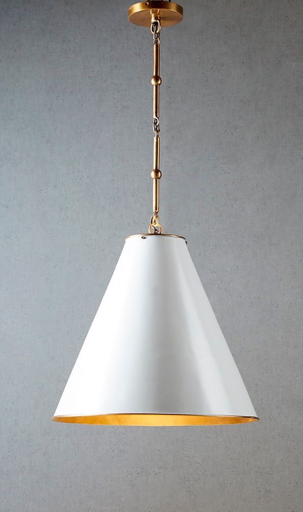 Monte Carlo hanging lamp White/Brass - House of Isabella AU