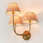 Trilogy 3 arms wall lamp base in brass - House of Isabella AU