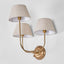 Trilogy 3 arms wall lamp base in brass - House of Isabella AU