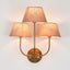 Trilogy 3 arms wall lamp base in brass - House of Isabella AU