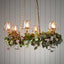 Sienna glass chandelier 6 arms in brass - House of Isabella AU