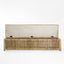 Cancun Wicker Bench Natural - Outdoor Under-Cover