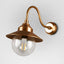 Zermatt Outdoor Wall Light Antique Brass