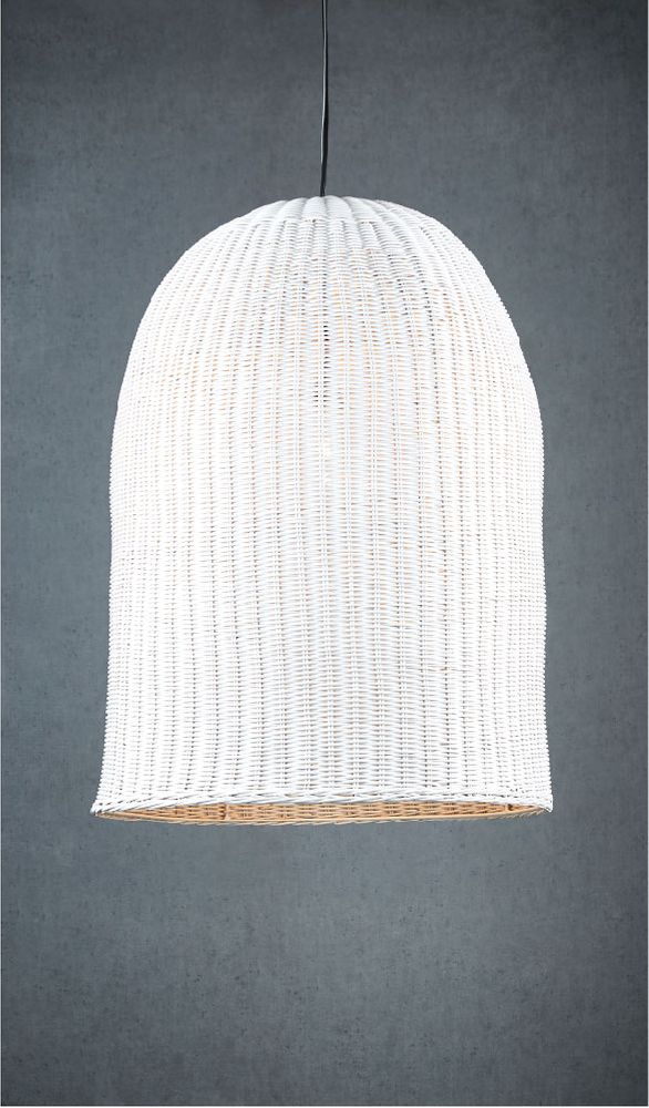 Bowerbird hanging lamp large in white - House of Isabella AU