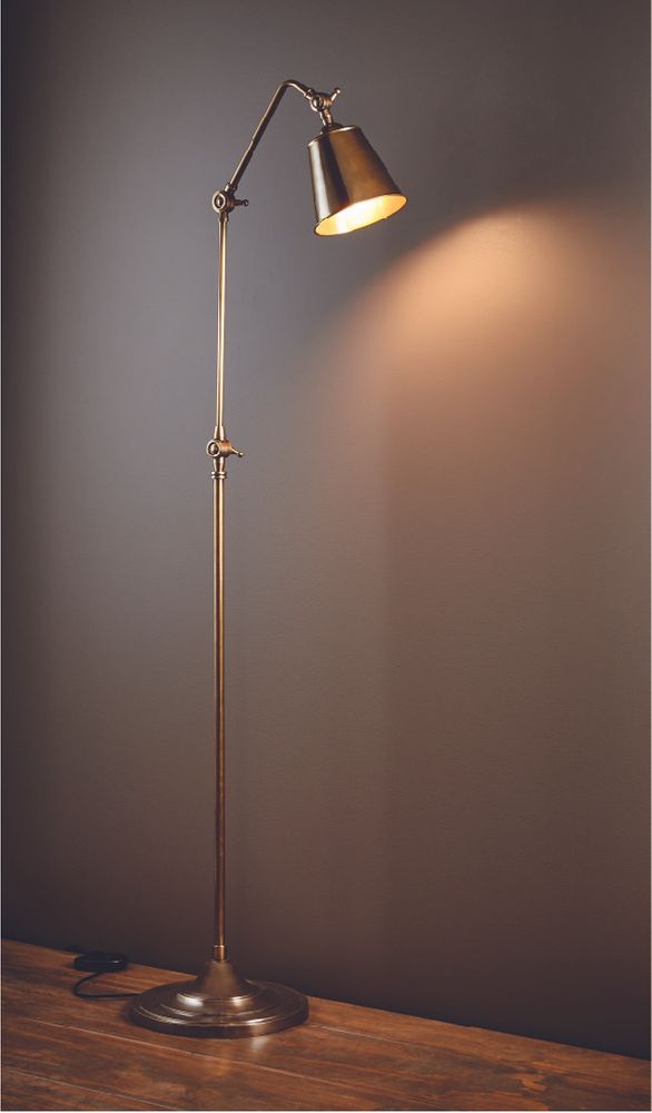 Newbury Floor Lamp Antique Brass - House of Isabella AU