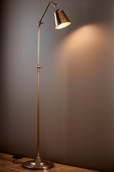 Newbury Floor Lamp Antique Brass - House of Isabella AU