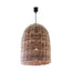 Wicker Bell Hanging Lamp Large.