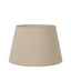 Medium Taper Lamp Shade - Dark Natural Linen - Linen Lamp Shade with E27 Fixture