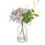Hydrangea in Glass Vase Blue Lav 23cm