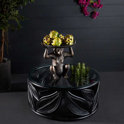 Seville Leaf Table Black - House of Isabella AU