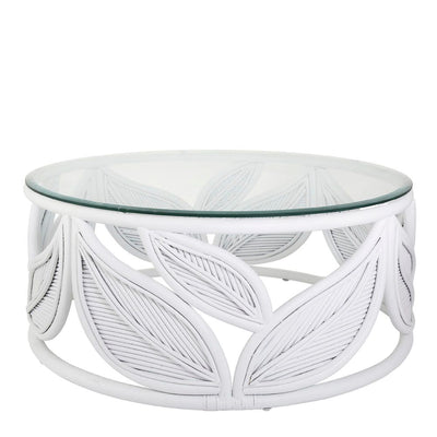 Seville Leaf Table White - House of Isabella AU