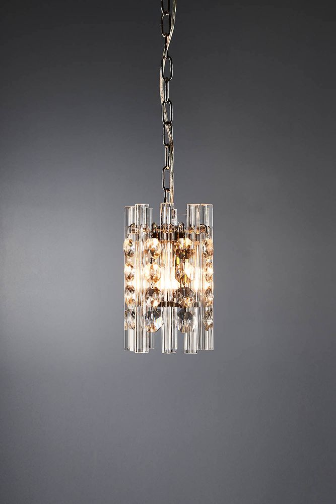 Monza hanging lamp in nickel - House of Isabella AU