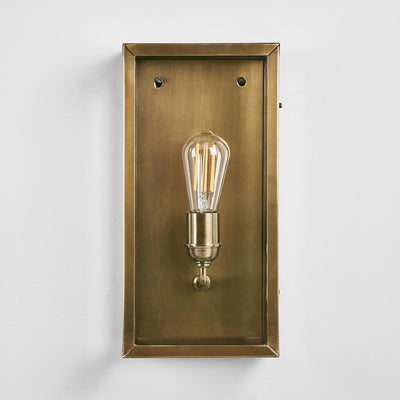 Goodman Lantern Wall Lamp in Ant Brass - House of Isabella AU