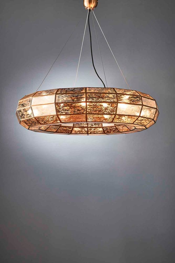 Victoria large hanging lamp in brass - House of Isabella AU