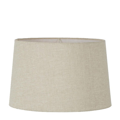XL Drum Lamp Shade  - Light Natural Linen - Linen Lamp Shade with E27 Fixture
