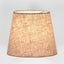 XXS Taper Lamp Shade - Dark Natural Linen - Linen Lamp Shade with E27 Fixture