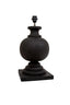 Coach Base Only - Black - Turned Wood Ball Balustrade Table Lamp Base Only - House of Isabella AU