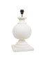 Coach Base Only - White - Turned Wood Ball Balustrade Table Lamp Base Only - House of Isabella AU