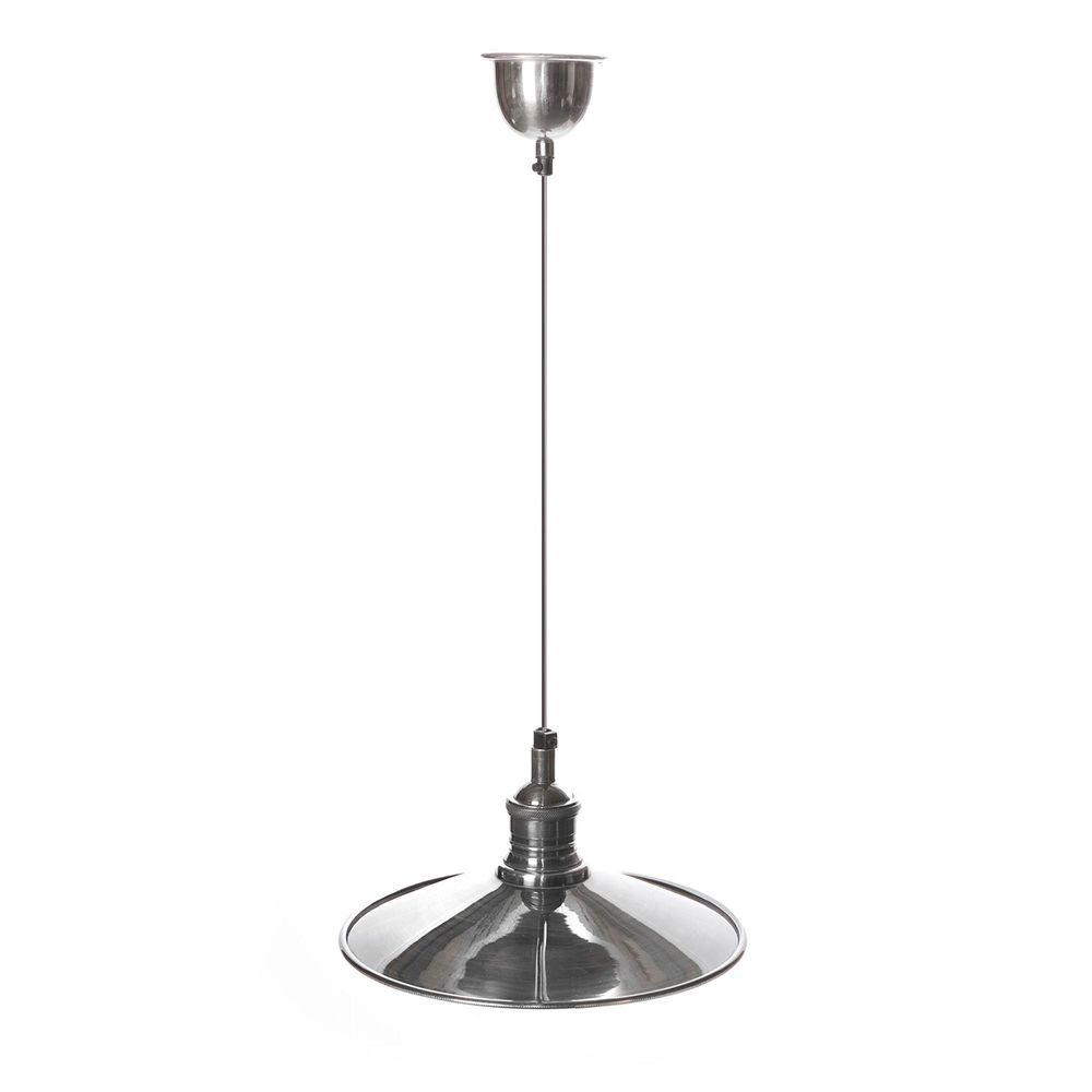 New York Lge Hanging Lamp Silver.