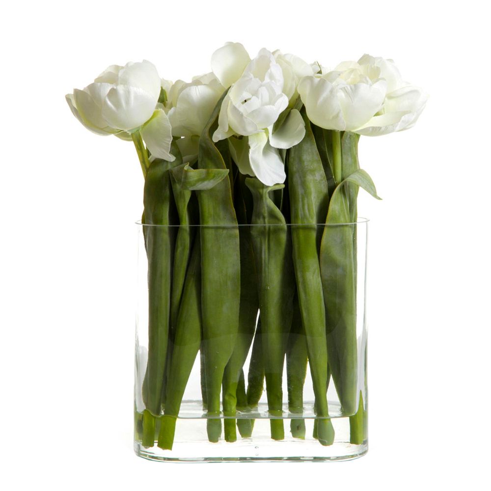 Tulip in Water in Vase White - House of Isabella AU