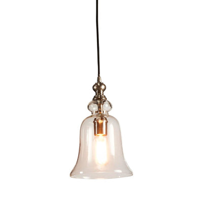 Tivoli Glass Overhead Lamp in Silver