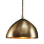 P51 Medium - Antique Brass - Iron Riveted Dome Pendant Light - House of Isabella AU