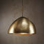 P51 Medium - Antique Brass - Iron Riveted Dome Pendant Light - House of Isabella AU