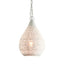 Aquarius Small - White - Perforated Teardrop Pendant Light - House of Isabella AU