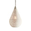 Aquarius Medium - White - Perforated Teardrop Pendant Light - House of Isabella AU