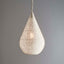 Aquarius Medium - White - Perforated Teardrop Pendant Light - House of Isabella AU