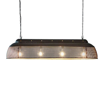 Riva Ceiling Pendant Extra Long Matt Black and Gold