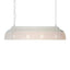 Riva Extra Long - Matt White - Perforated Iron Elongated Pendant Light - House of Isabella AU