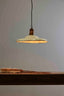 Zetland Large - Old White - Enamelled Iron Dish Pendant Light - House of Isabella AU