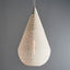 Europa Large - White - Perforated Teardrop Pendant Light - House of Isabella AU