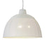 Riva Extra Large - Matt White - Perforated Iron Dome Pendant Light - House of Isabella AU