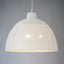 Riva Extra Large - Matt White - Perforated Iron Dome Pendant Light - House of Isabella AU