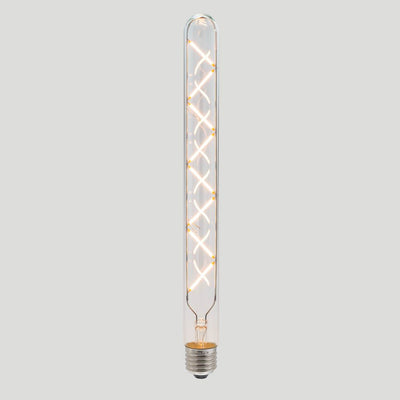 T30 Criss Cross LED Filament - Clear Glass - 6W E27 2200k - House of Isabella AU