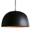 Noir Large - Black With Gold Interior - Extra Large Iron Dome Pendant Light - House of Isabella AU