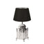 Kensington Table Lamp Base Small Shiny Nickel- Base Only