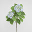 Hydrangea with Leaves 90cm Blue