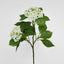 Hydrangea with Leaves 90cm White
