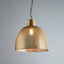 Riva Medium - Antique Brass - Perforated Iron Dome Pendant Light - House of Isabella AU